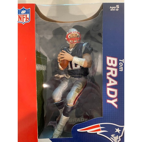 McFarlane 2005 Series 3 NFL 12” Tom Brady New England Patriots GOAT HOF - Picture 3 of 8